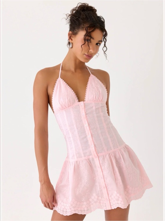 Peppermayo Dresses & Skirts - Peppermayo: Non Stop Halter Mini Dress - Pink - Size US 2